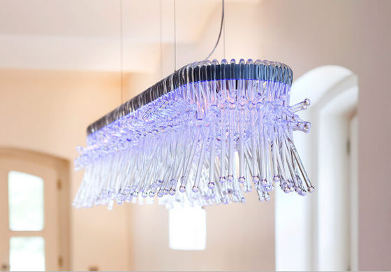 O vidro de Trasparent conduziu luzes do candelabro para a decoração da sala de visitas