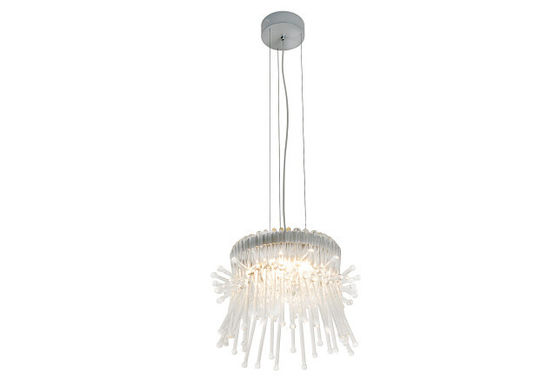O conjunto de vidro conduziu junto o candelabro que leve em volta da lâmpada para iluminar seu espaço home