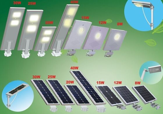 IP65 30W integrou luzes de rua exteriores brancas frescas do diodo emissor de luz, luz de rua posta solar do diodo emissor de luz