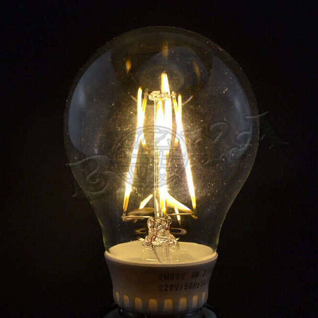 ampolas do globo do diodo emissor de luz do filamento da ESPIGA E27/GU10 de 4W com ângulo de uma opinião de 360 graus